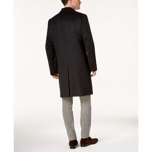 New NWT 46L 46 Long L Mens Over Coat Michael Kors Wool Cashmere Dark Gray Heathe